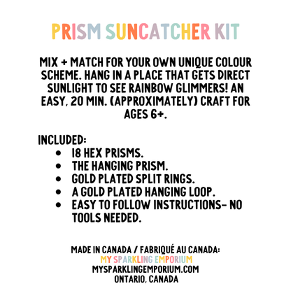 Iridescent Star Prism Suncatcher Kit My Sparkling Emporium