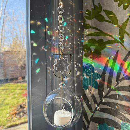 Iced Tealight  Prism Suncatcher My Sparkling Emporium