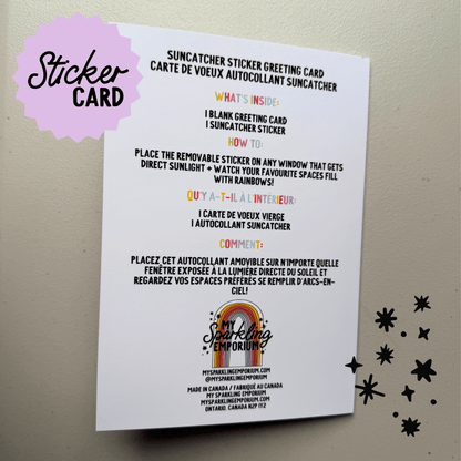 Let It Snow Sticker Greeting Card My Sparkling Emporium