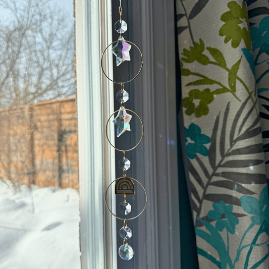 Lilac Sparkle Prism Suncatcher My Sparkling Emporium