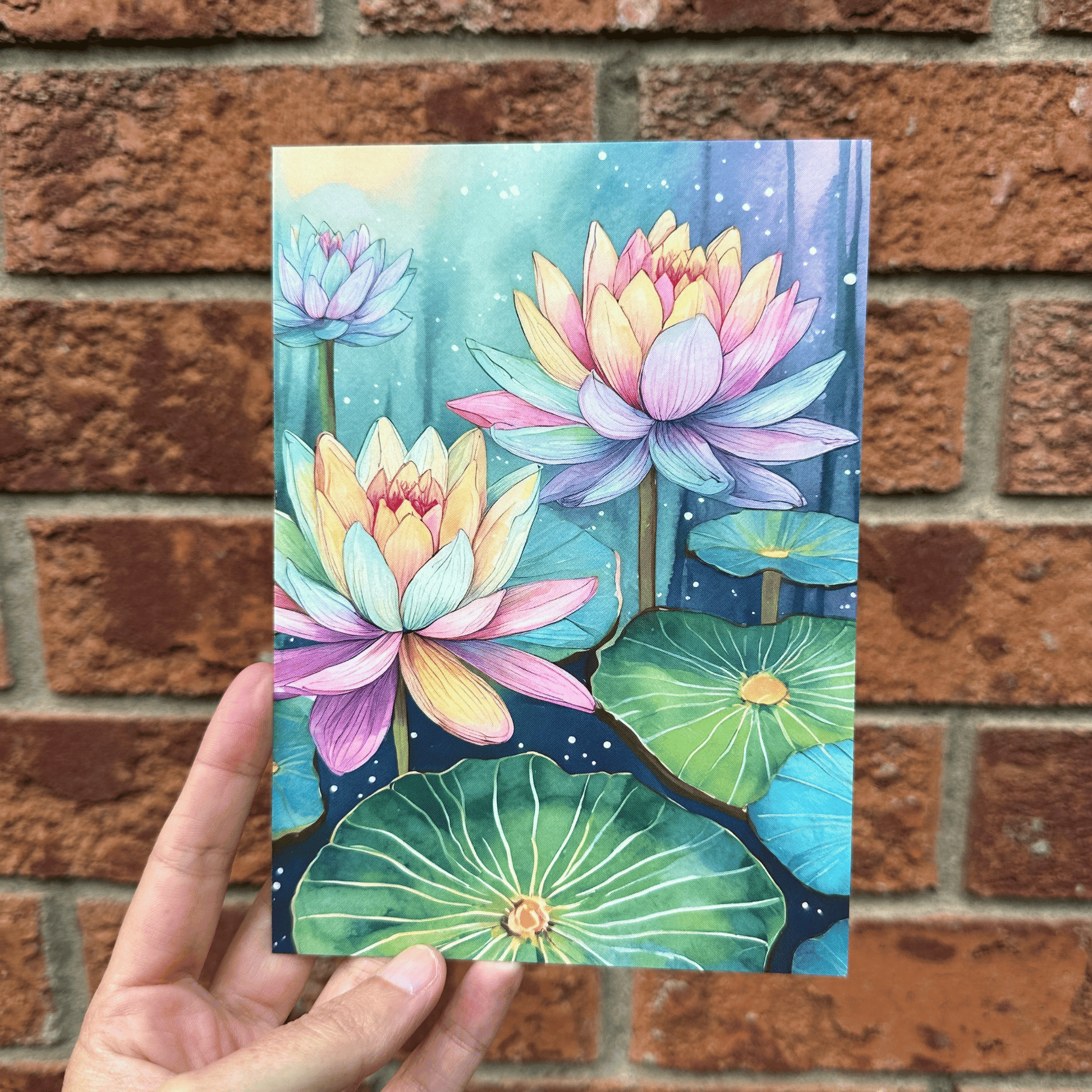 Lily Pad Postcard Print My Sparkling Emporium