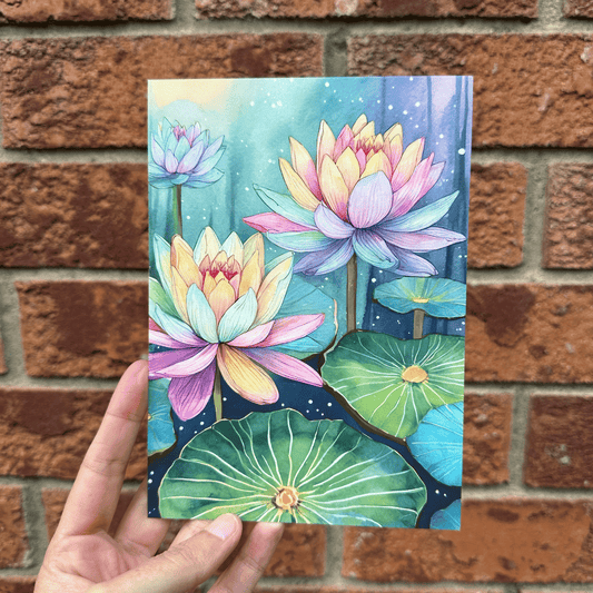 Lily Pad Postcard Print My Sparkling Emporium