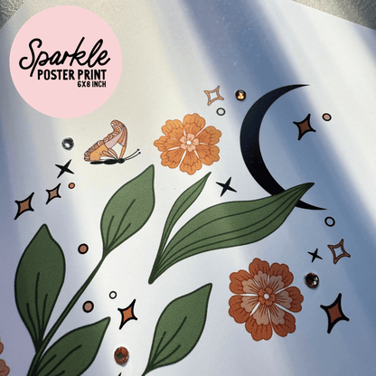 Midnight Sprout Sparkle Poster Print My Sparkling Emporium