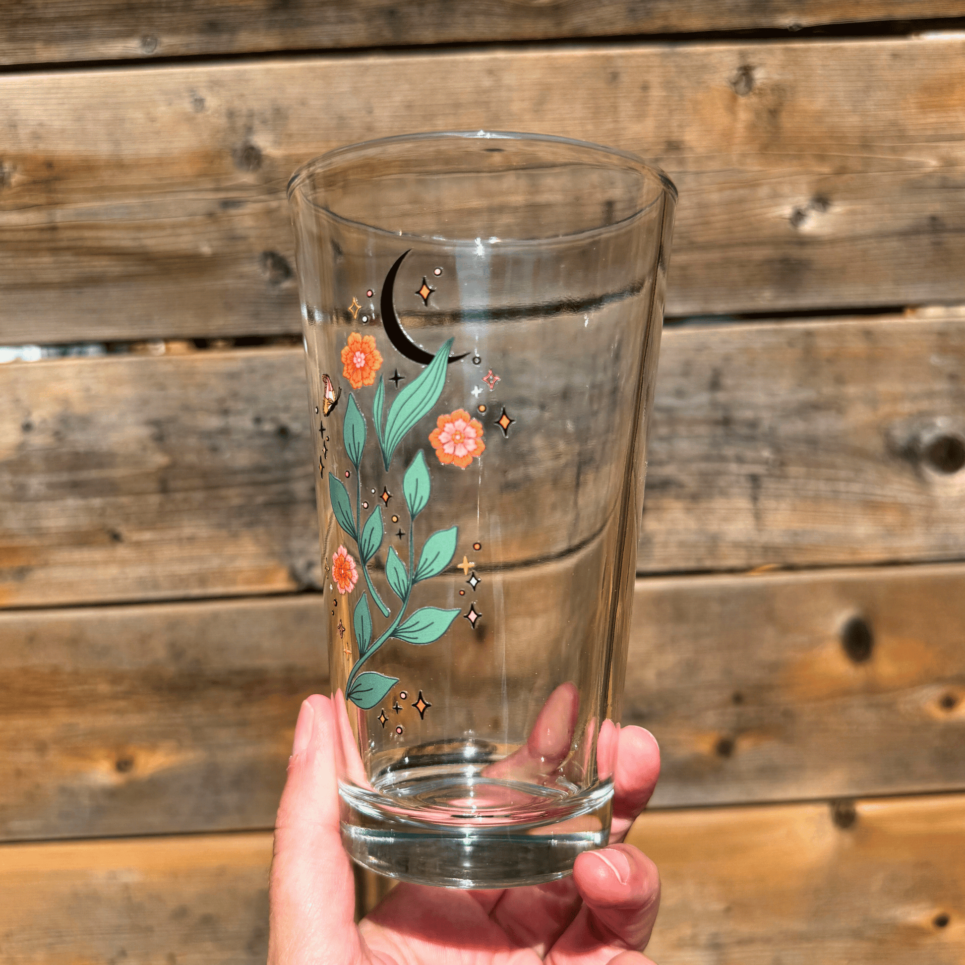 Midnight Garden Pint Glass My Sparkling Emporium