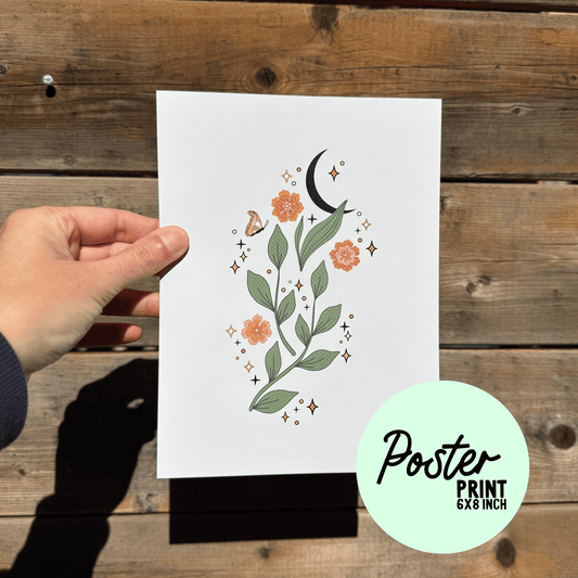 Midnight Sprout Poster Print My Sparkling Emporium