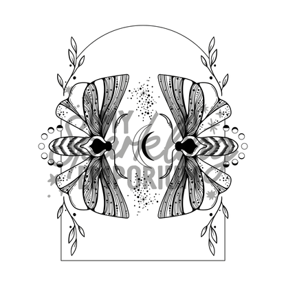 Mirror Moths Poster Print My Sparkling Emporium