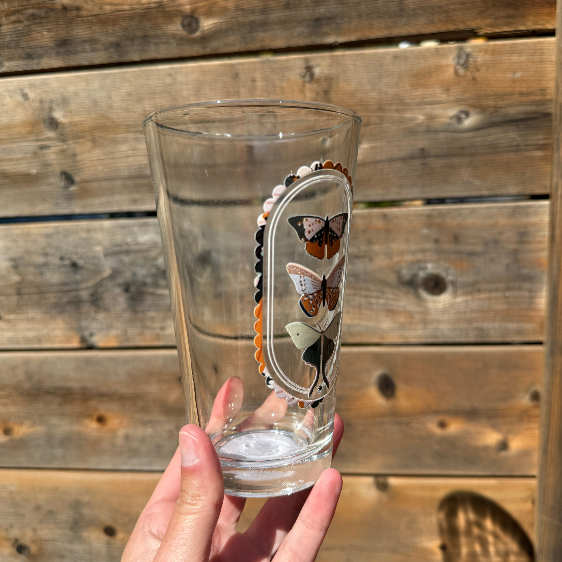 Moth Pint Glass My Sparkling Emporium
