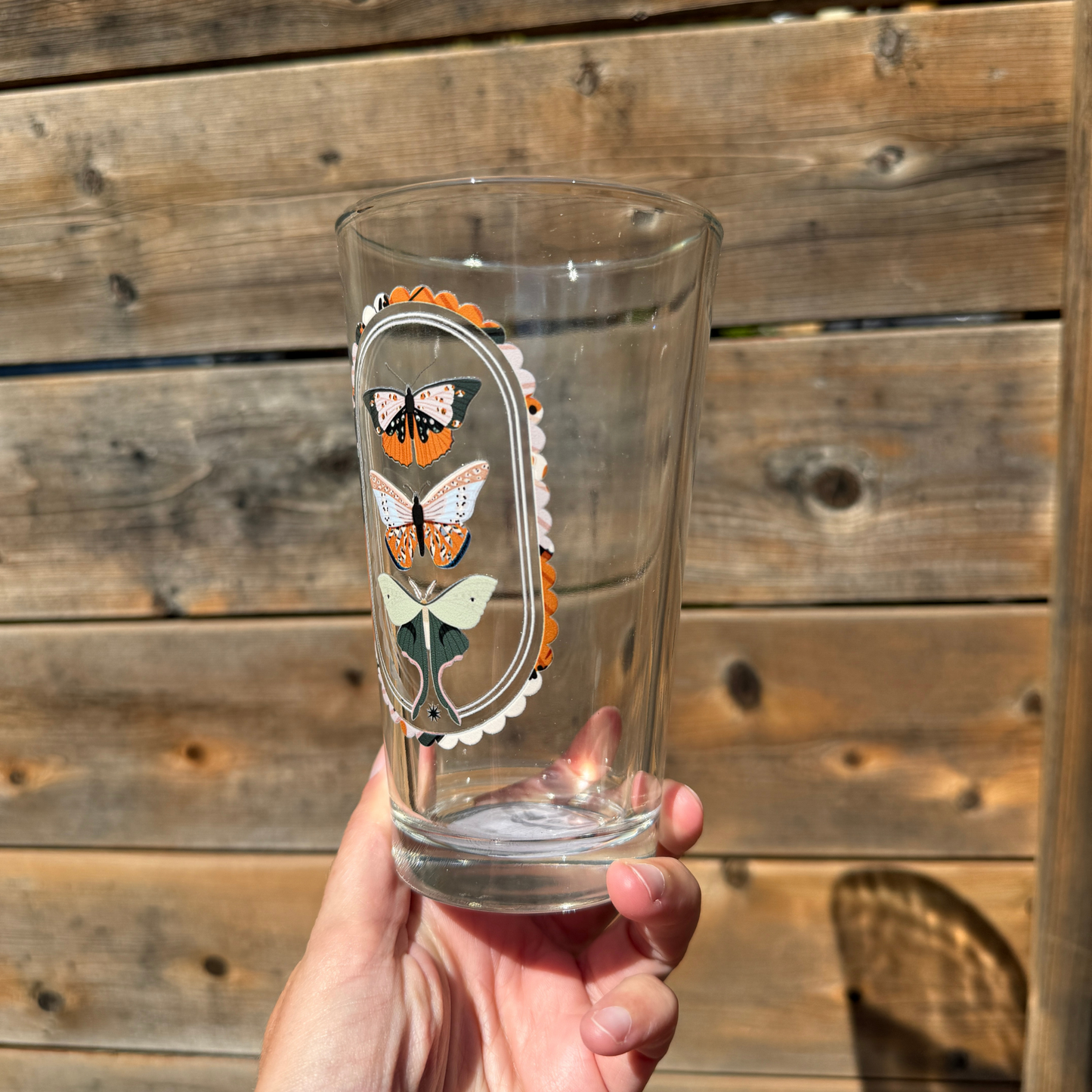Moth Pint Glass My Sparkling Emporium
