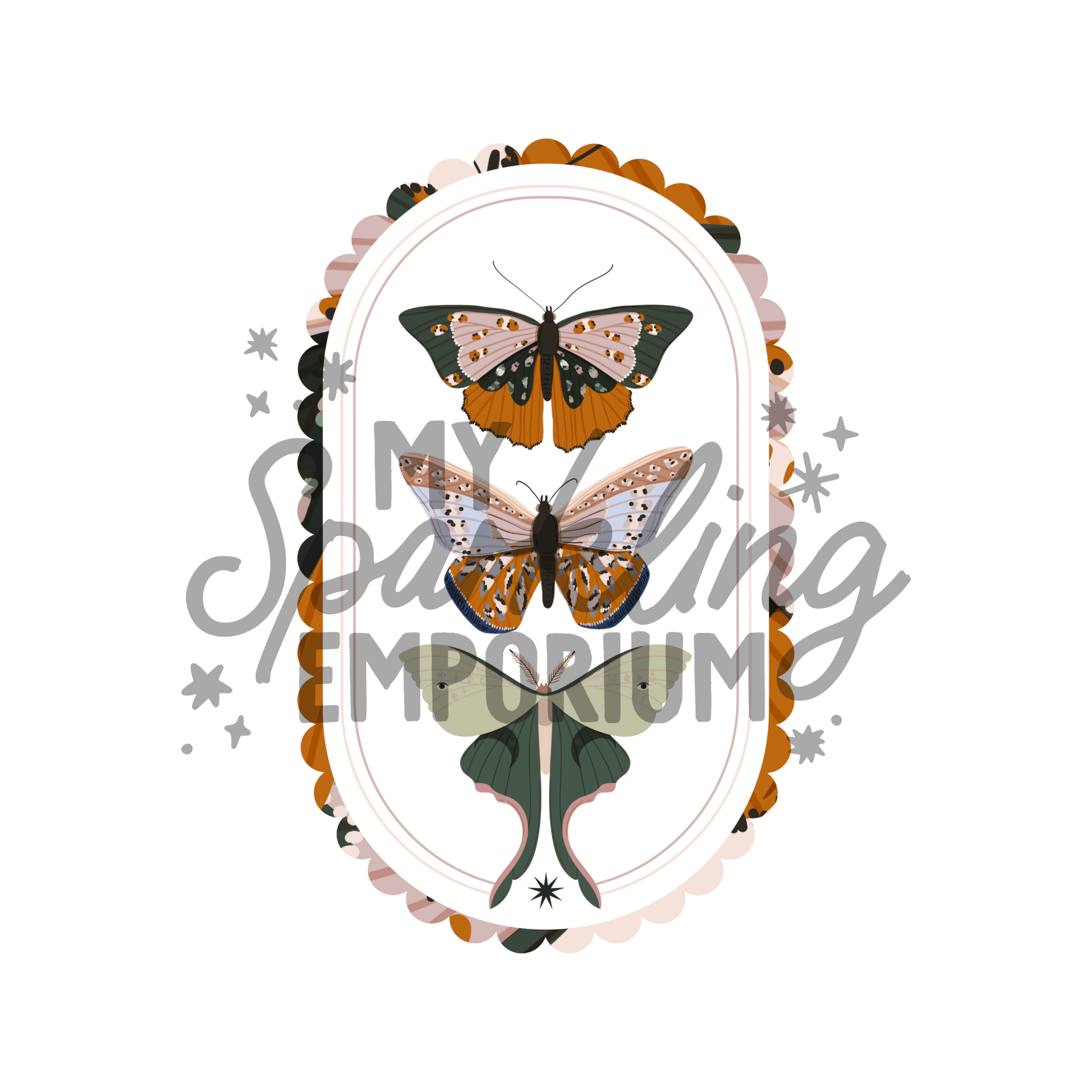 Moths Poster Print My Sparkling Emporium