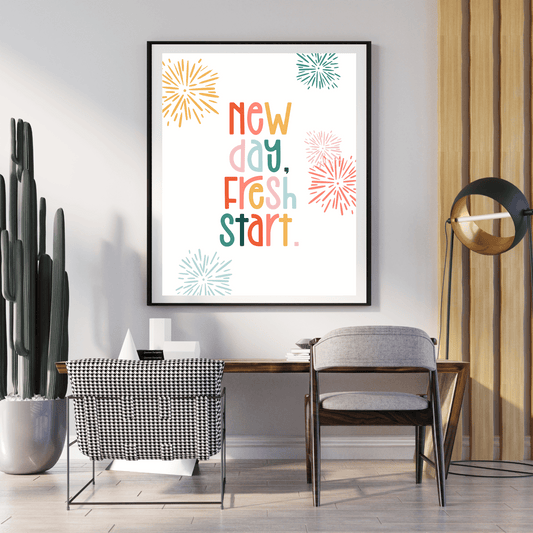 New Day Fireworks Digital Poster My Sparkling Emporium