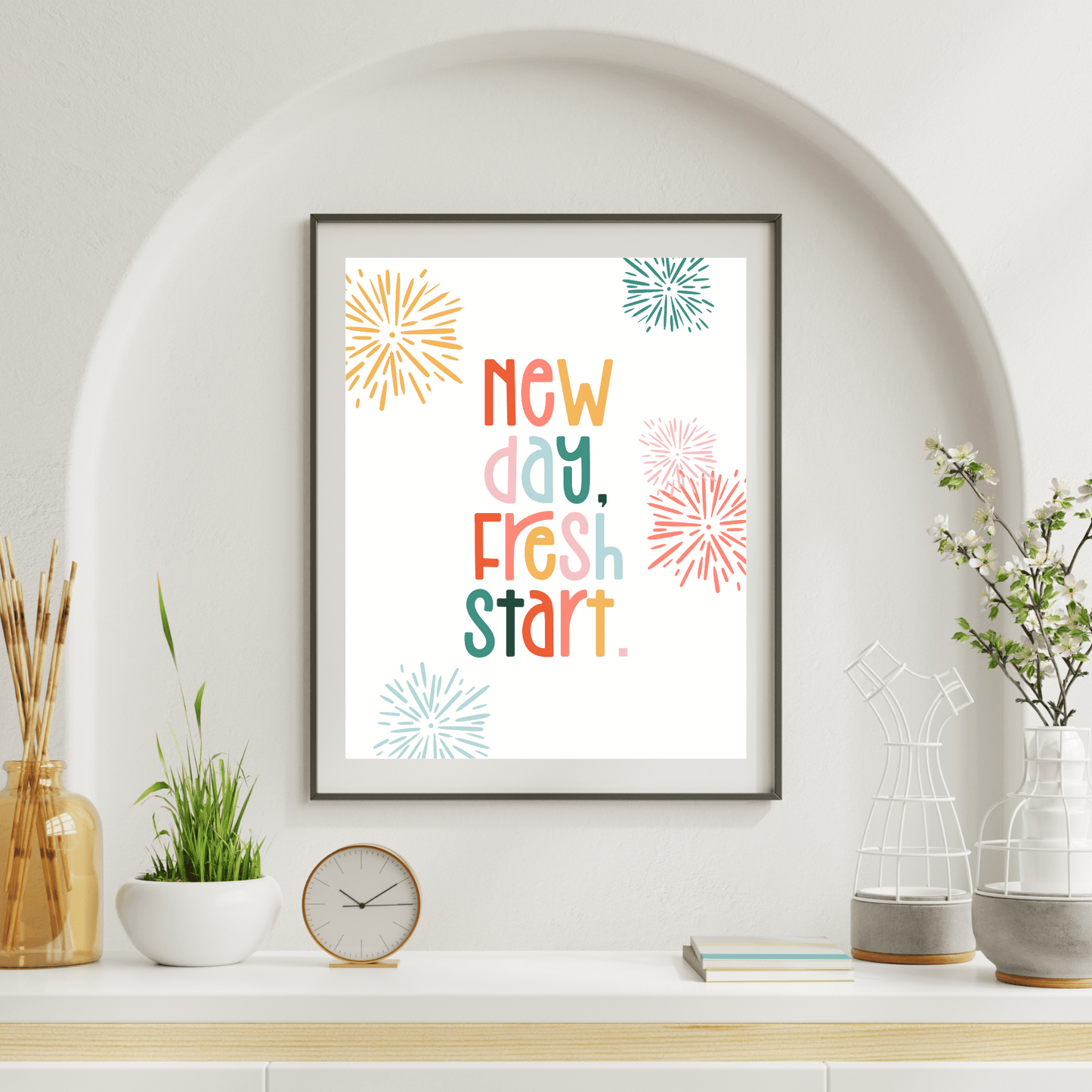 New Day Fireworks Digital Poster My Sparkling Emporium