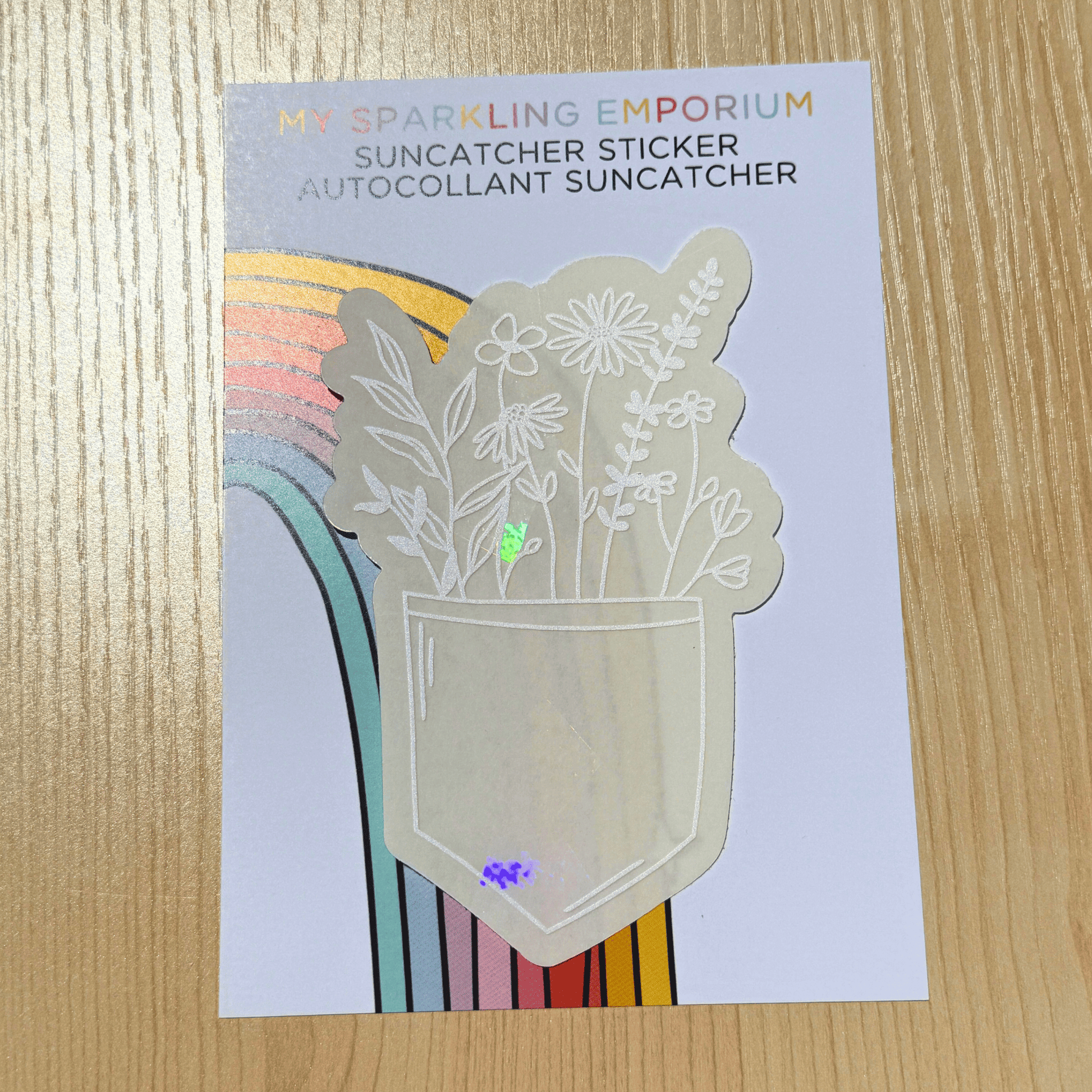 Pocket Garden Suncatcher Sticker My Sparkling Emporium