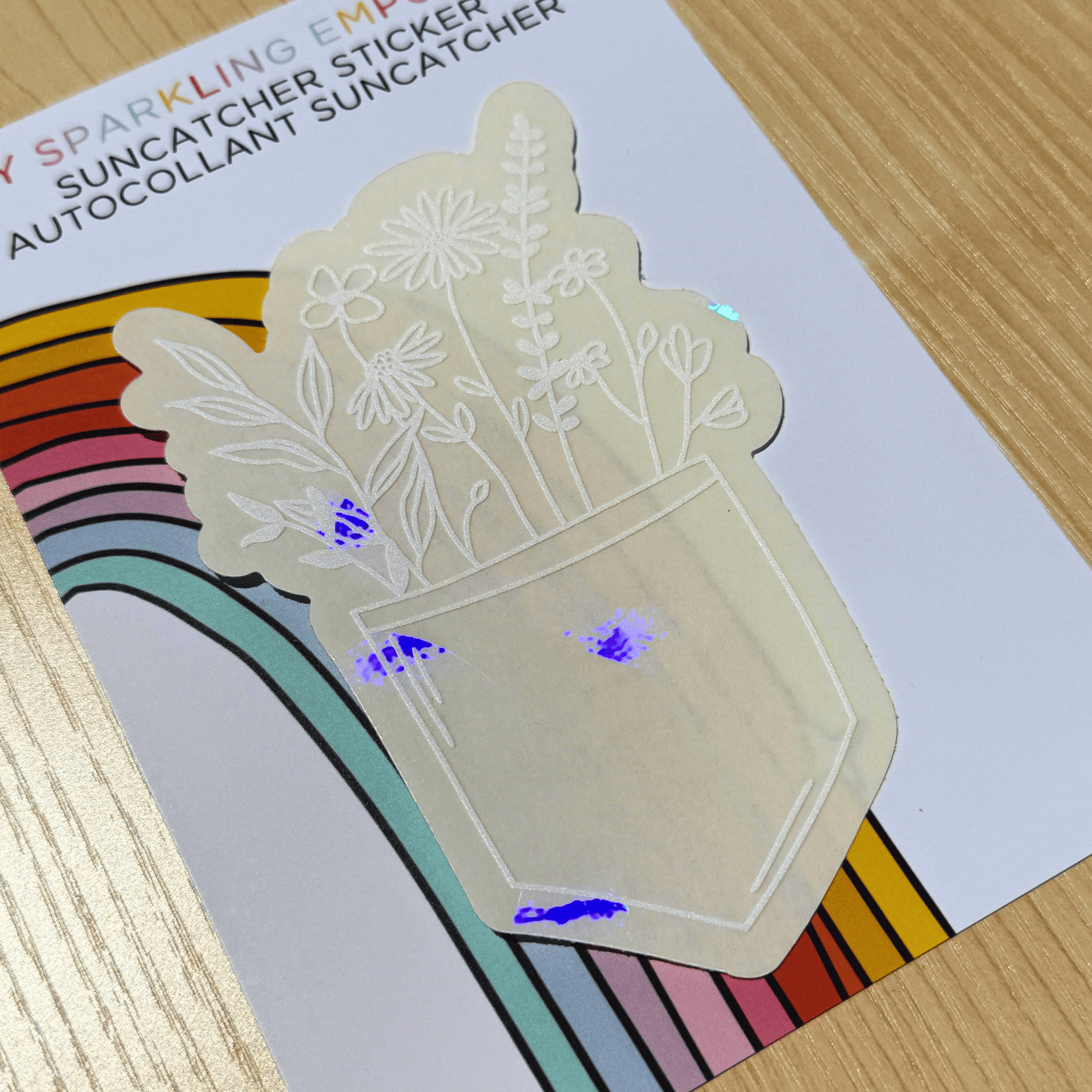 Pocket Garden Suncatcher Sticker My Sparkling Emporium