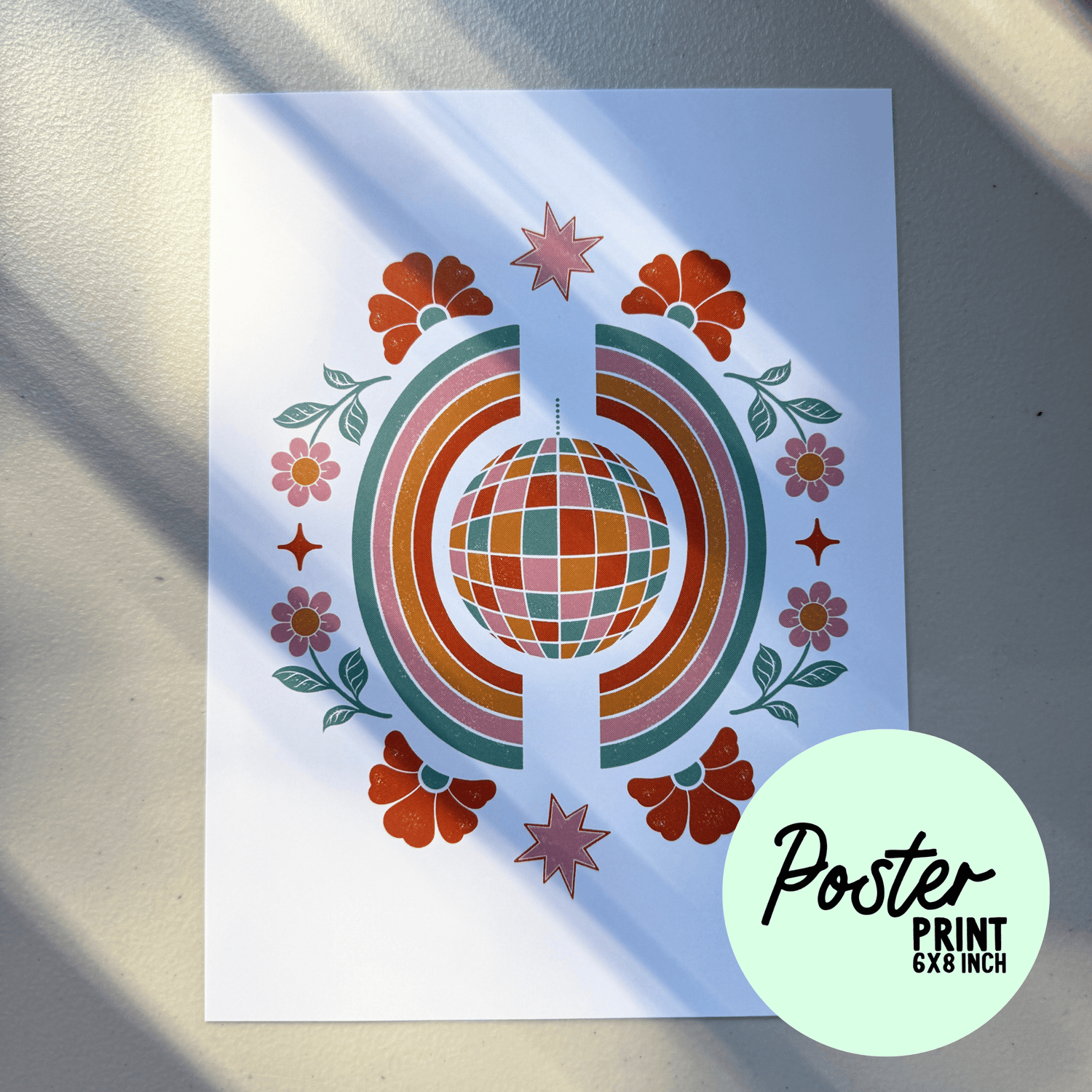 Disco Poster Print My Sparkling Emporium