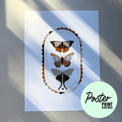 Moths Poster Print My Sparkling Emporium