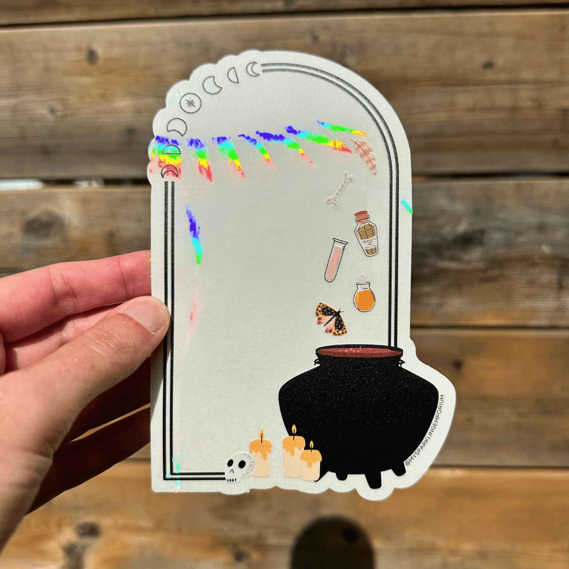 Potion Recipe Suncatcher Sticker My Sparkling Emporium