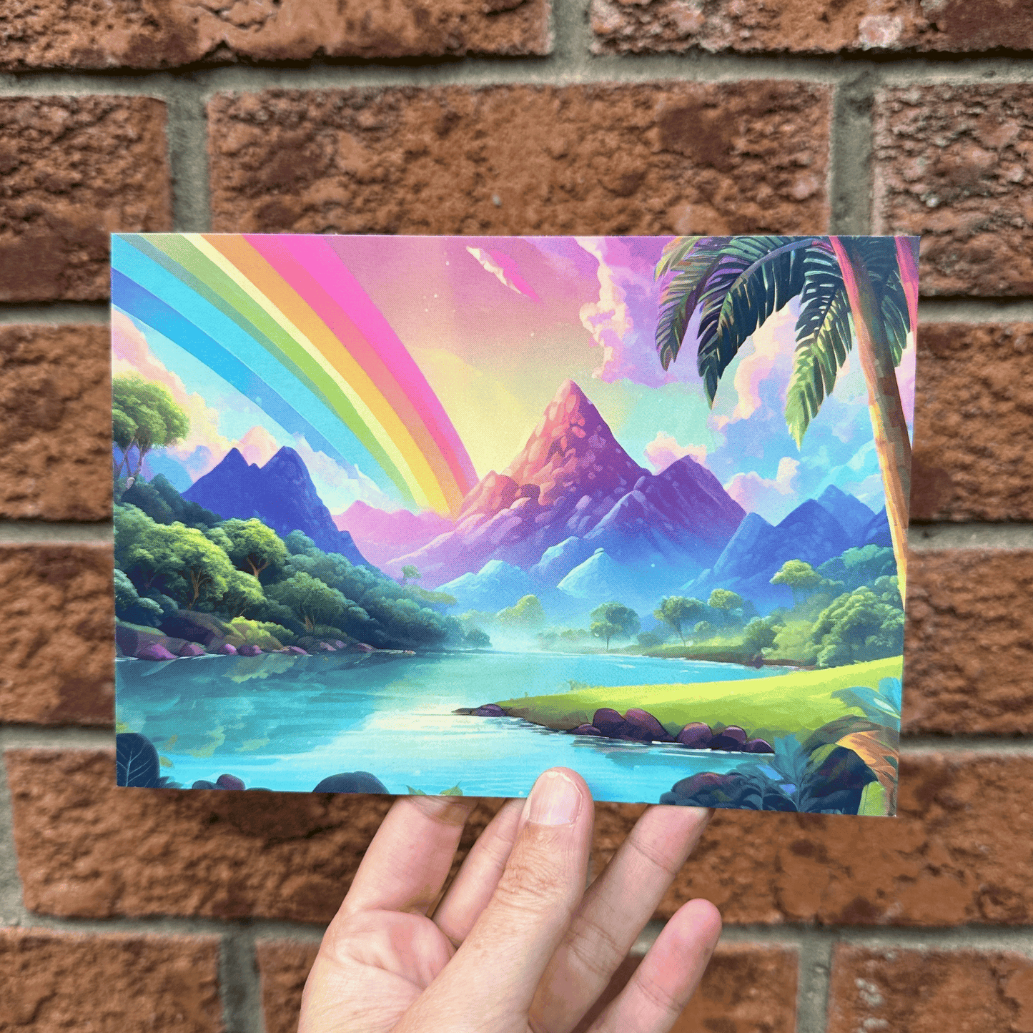 Rainbow Bay Postcard Print My Sparkling Emporium