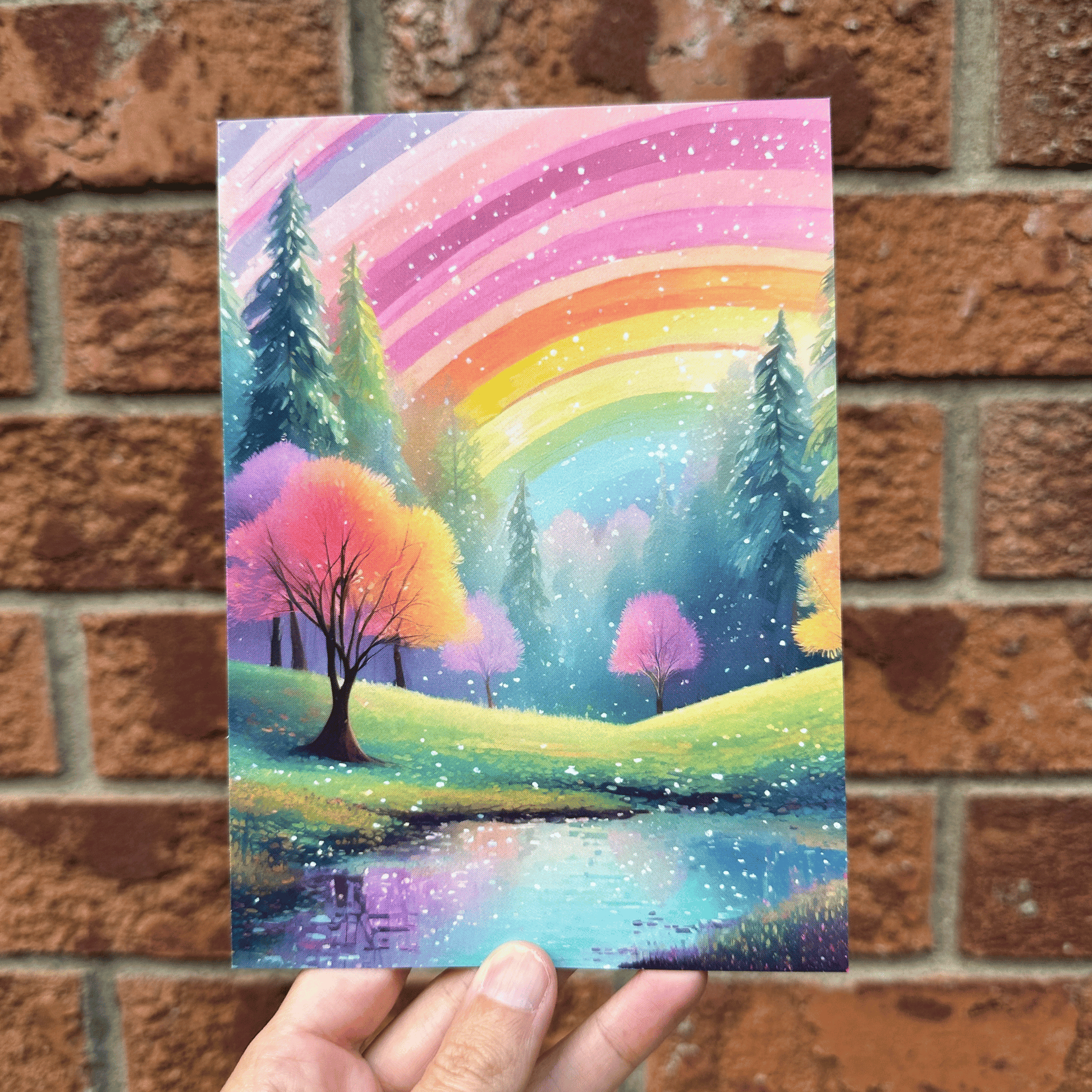 Rainbow Lake Postcard Print My Sparkling Emporium