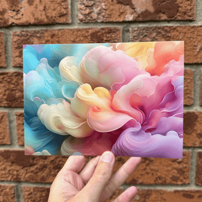 Rainbow Puffs Postcard Print My Sparkling Emporium