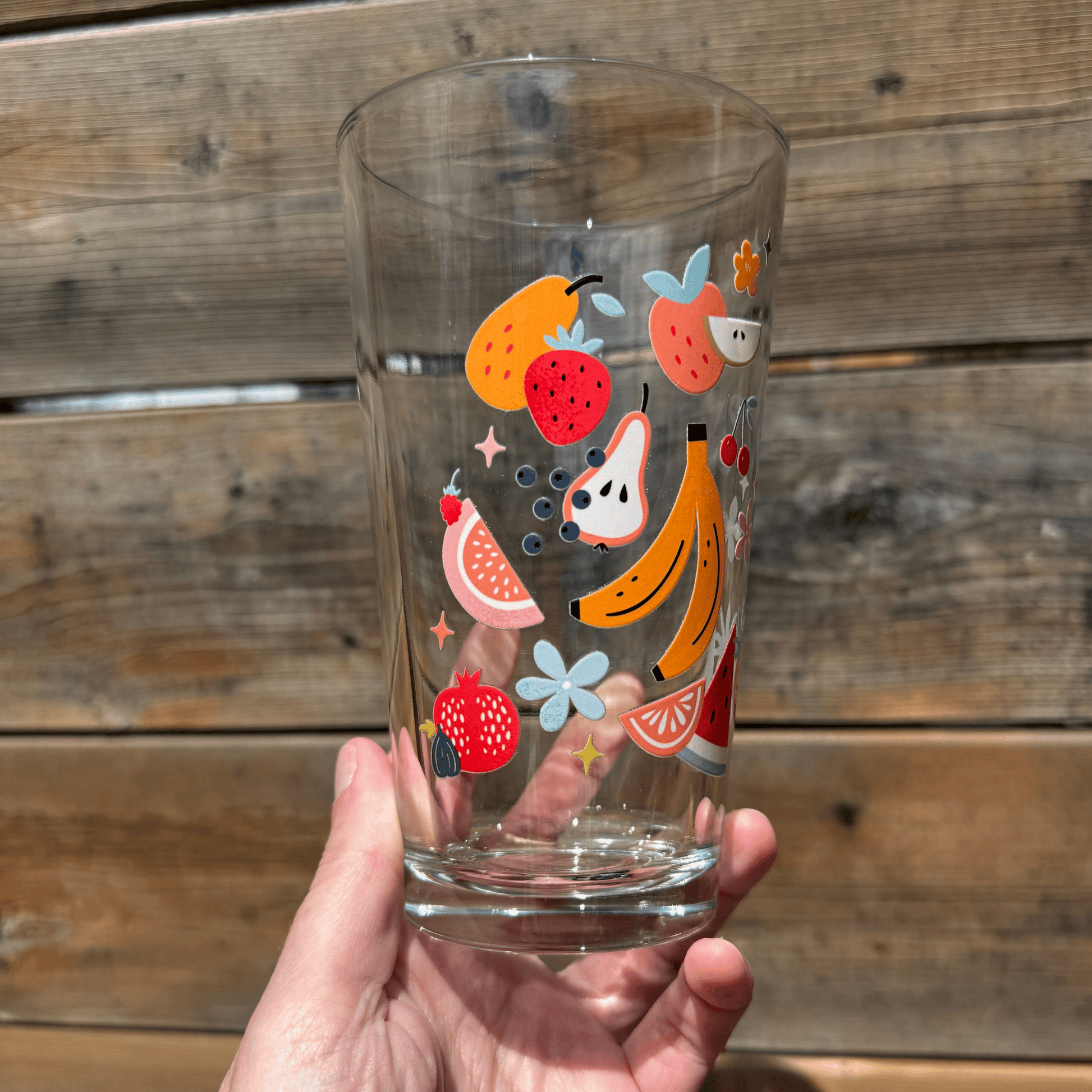 Fruit Salad Pint Glass My Sparkling Emporium