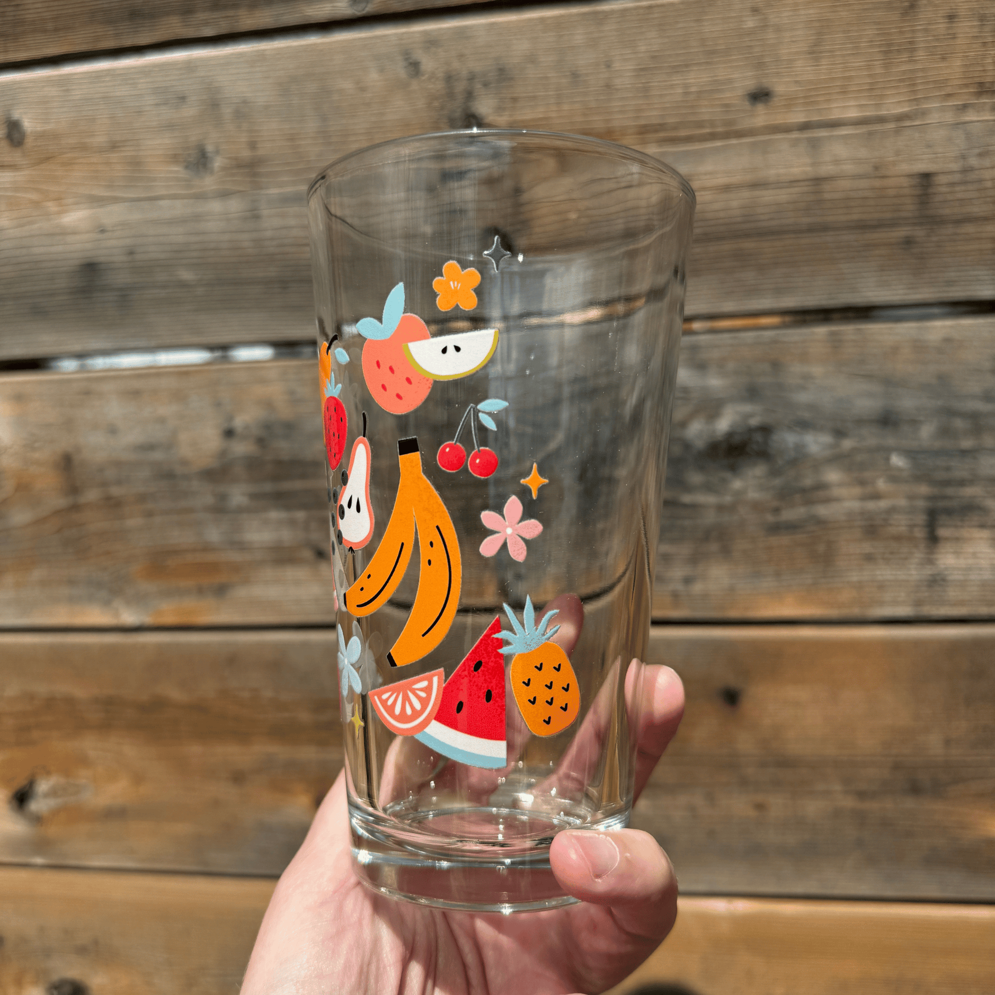 Fruit Salad Pint Glass My Sparkling Emporium