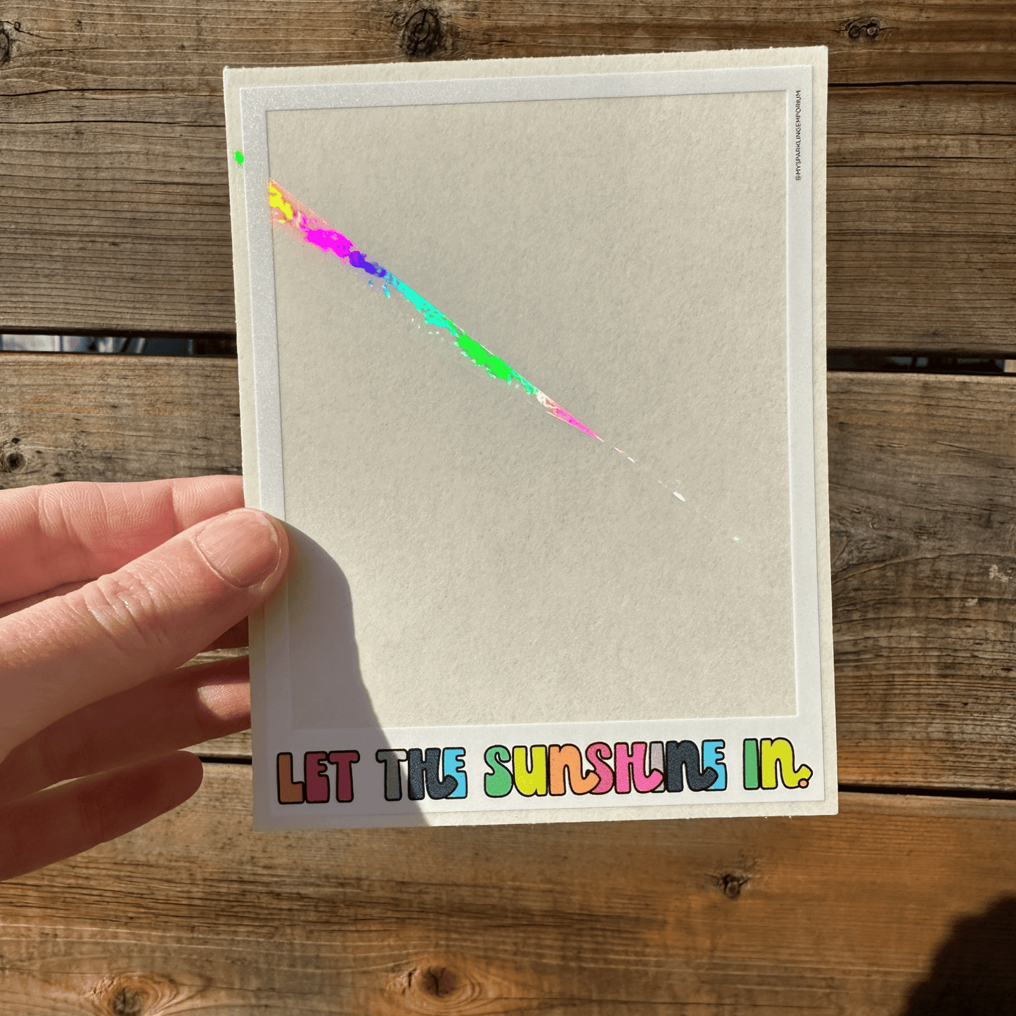 Snapshot Suncatcher Sticker My Sparkling Emporium