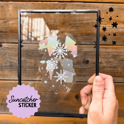 Let It Snow Sticker Greeting Card My Sparkling Emporium