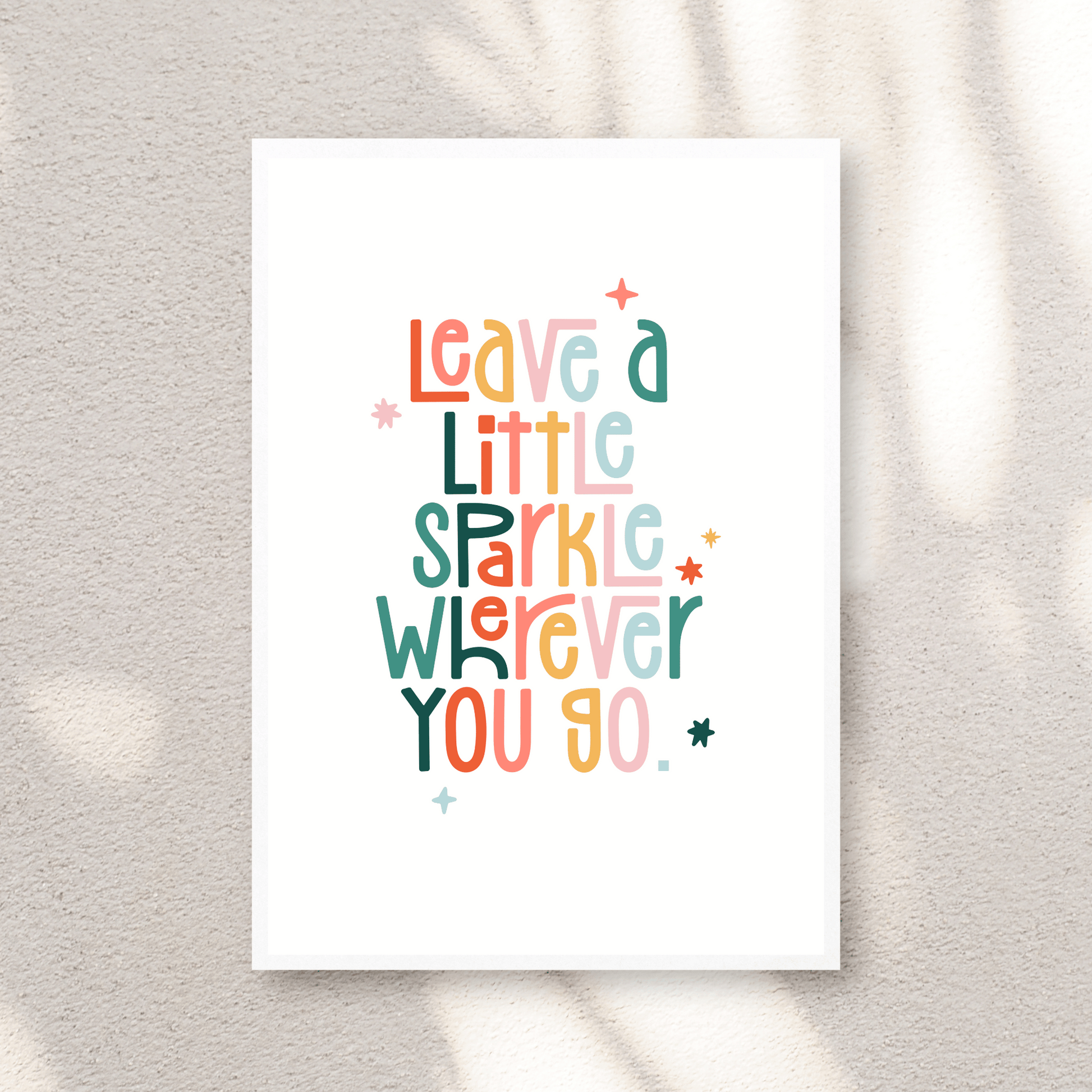 Leave a Little Sparkle Digital Poster My Sparkling Emporium