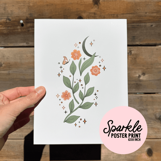 Midnight Sprout Sparkle Poster Print My Sparkling Emporium