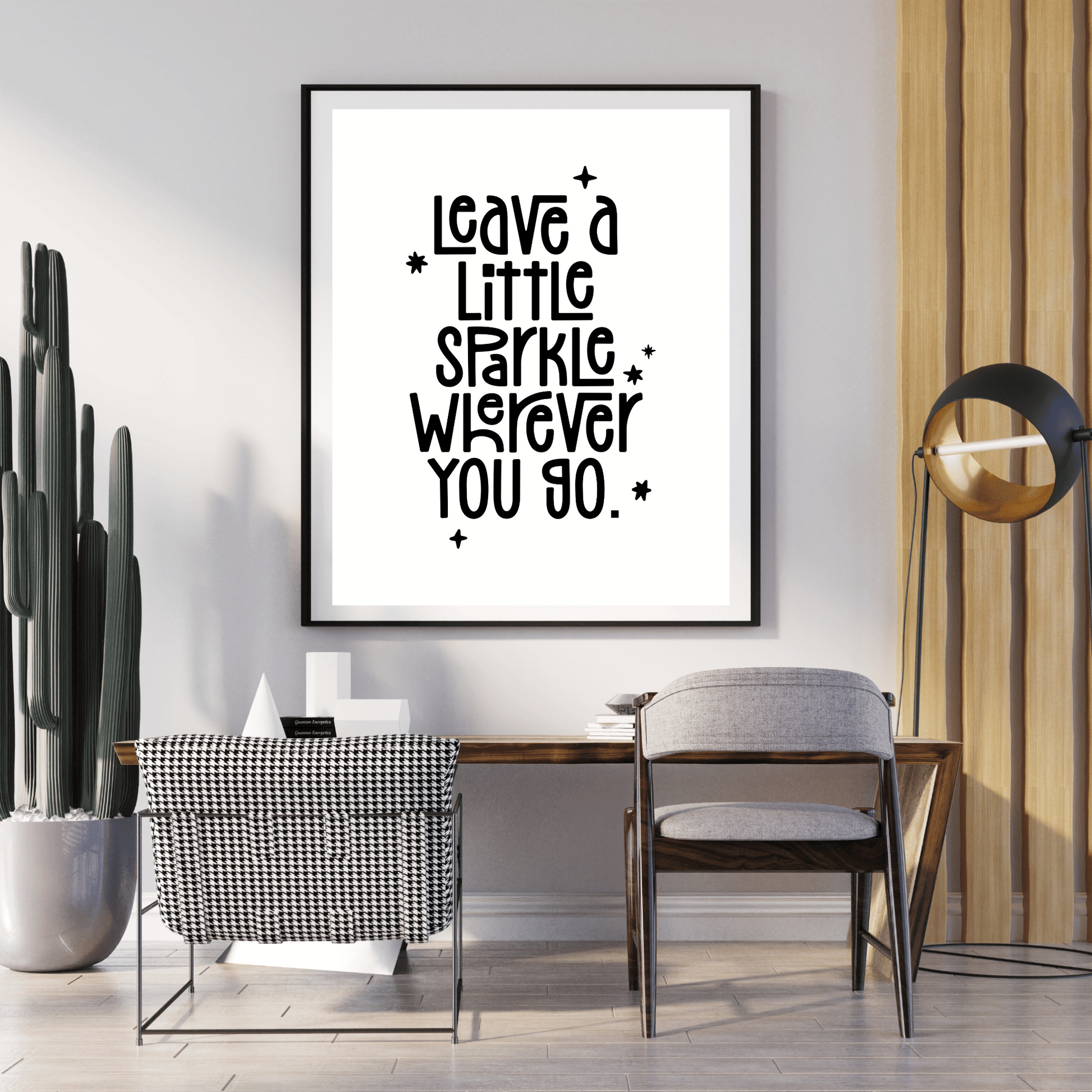 Leave a Little Sparkle Digital Poster My Sparkling Emporium