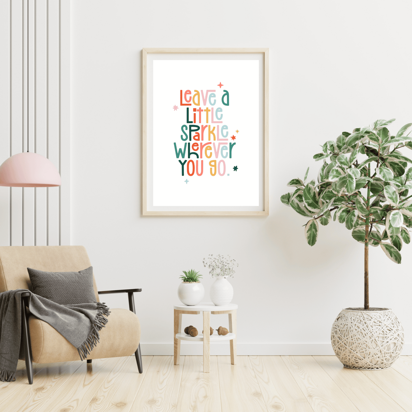 Leave a Little Sparkle Digital Poster My Sparkling Emporium