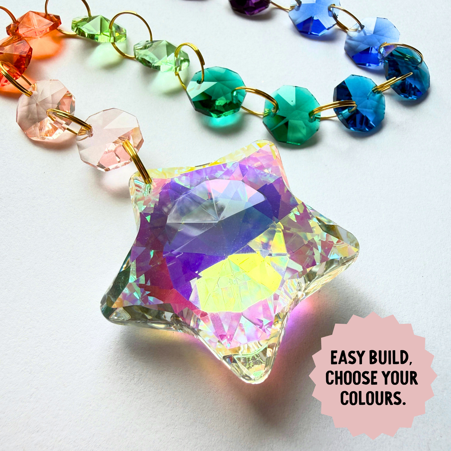 Iridescent Star Prism Suncatcher Kit My Sparkling Emporium