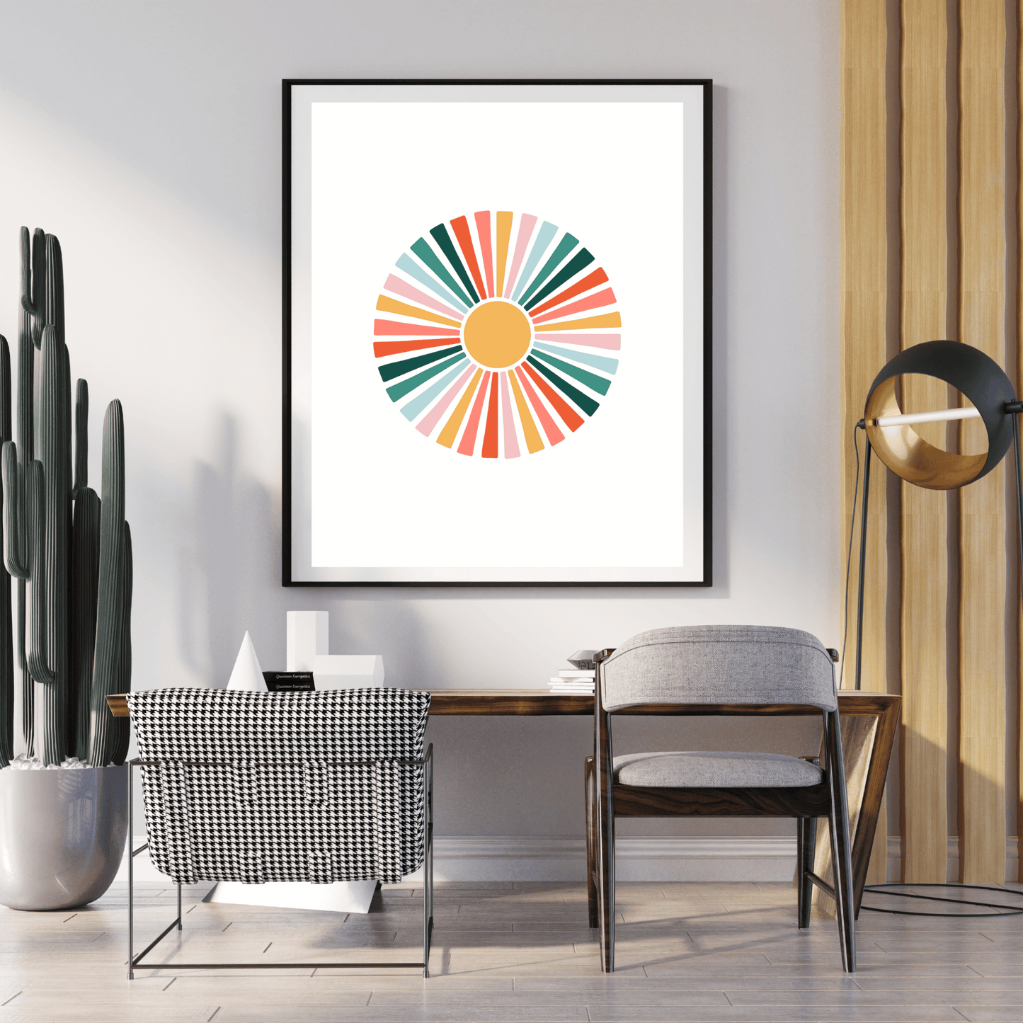 Groovy Sun Digital Poster My Sparkling Emporium