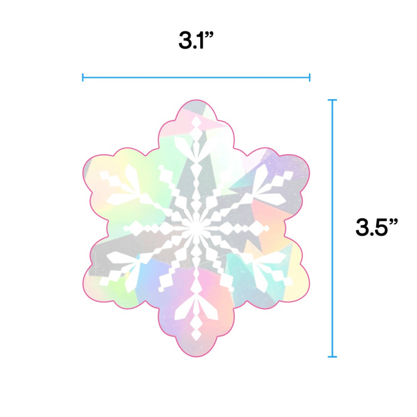 Snowflake Suncatcher Sticker Set My Sparkling Emporium