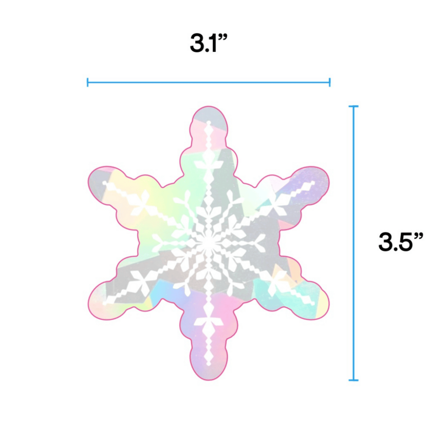 Snowflake Suncatcher Sticker Set My Sparkling Emporium