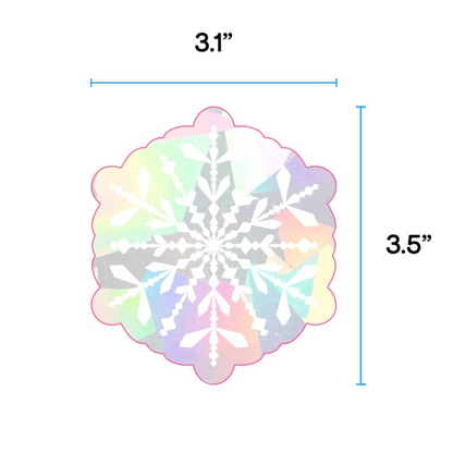 Snowflake Suncatcher Sticker Set My Sparkling Emporium