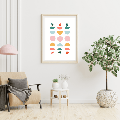 Moon Phase Triple Digital Poster My Sparkling Emporium