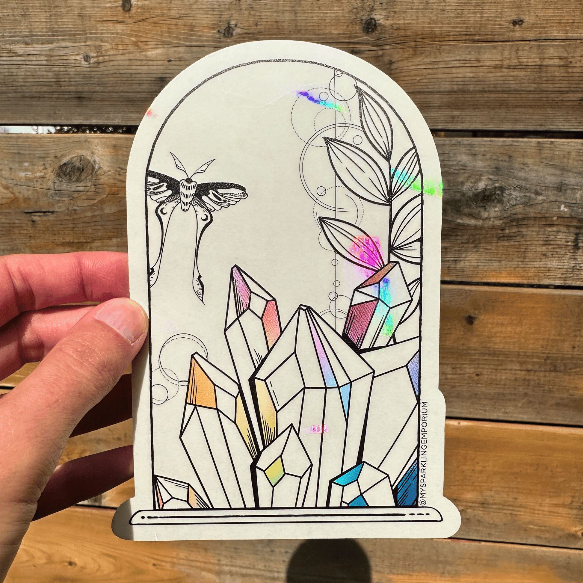 Vivarium Suncatcher Sticker My Sparkling Emporium