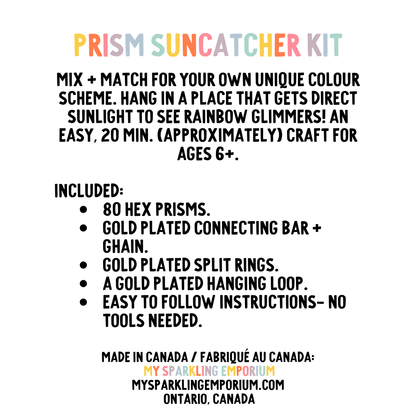 Waterfall Prism Suncatcher Kit