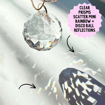 Iridescent Crescent Moon Prism Suncatcher Kit My Sparkling Emporium