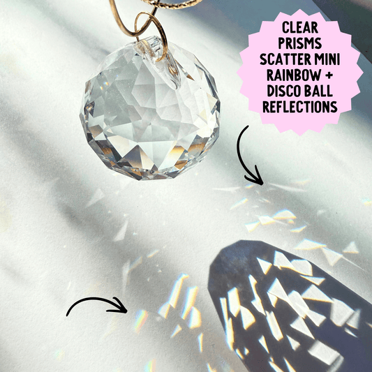 Iridescent Crescent Moon Prism Suncatcher Kit My Sparkling Emporium