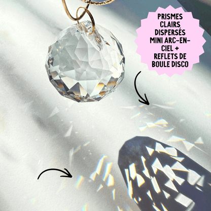 Iridescent Crescent Moon Prism Suncatcher Kit My Sparkling Emporium