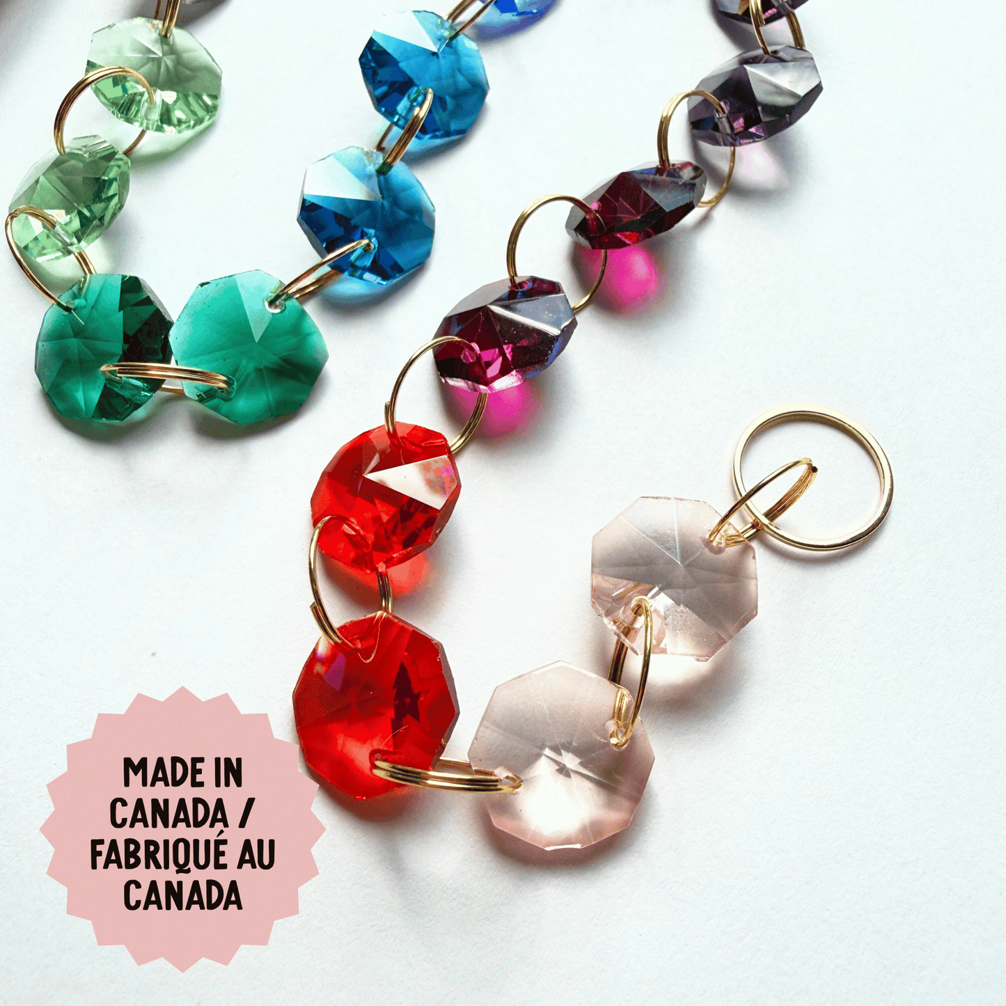 Cosmic Dark Rainbow Drop Sparkle Suncatcher My Sparkling Emporium