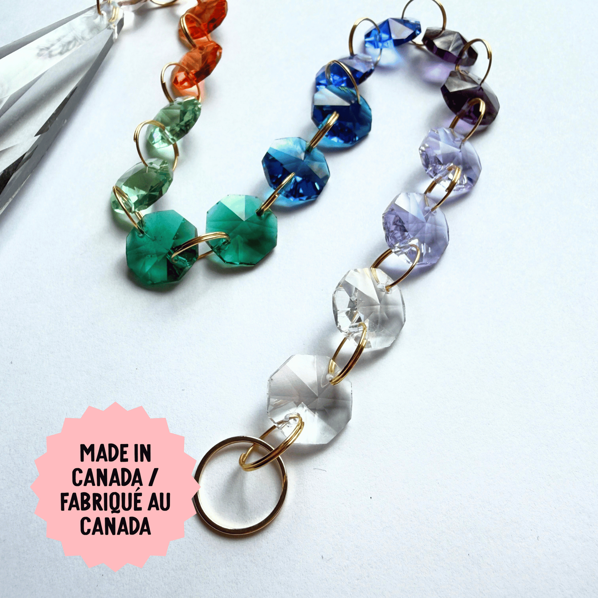 Cosmic Dark Rainbow Geo Sparkle Suncatcher My Sparkling Emporium