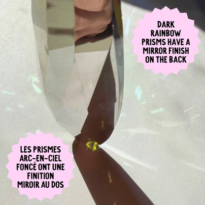 Cosmic Dark Rainbow Drop Sparkle Suncatcher My Sparkling Emporium