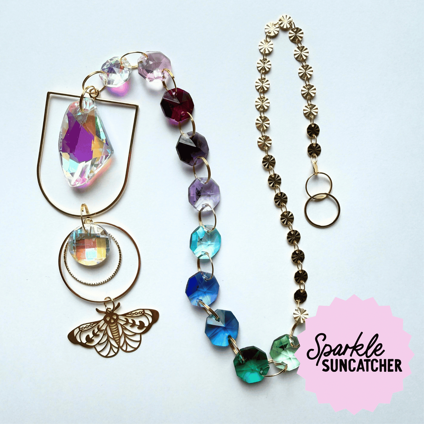 Eloise Sparkle Suncatcher My Sparkling Emporium on a white background. 