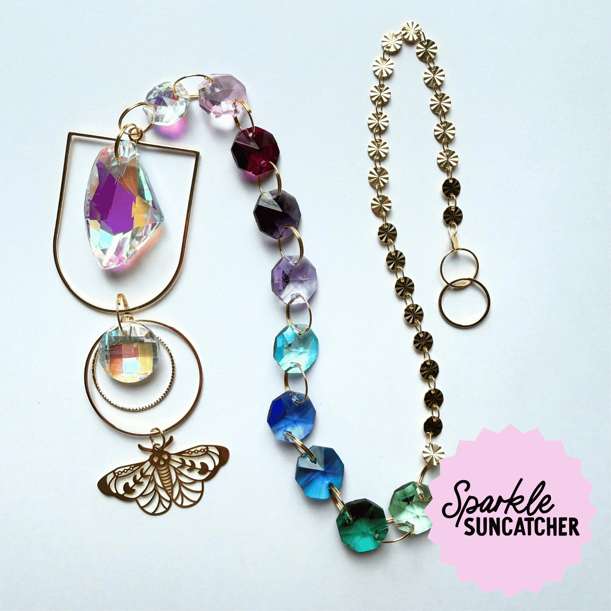 Eloise Sparkle Suncatcher My Sparkling Emporium on a white background. 