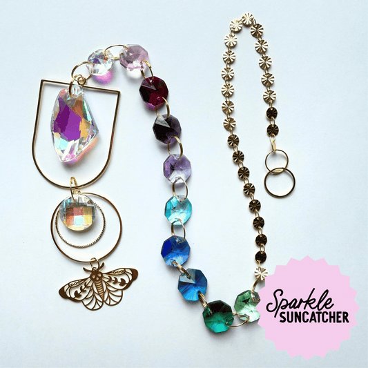 Eloise Sparkle Suncatcher My Sparkling Emporium on a white background. 