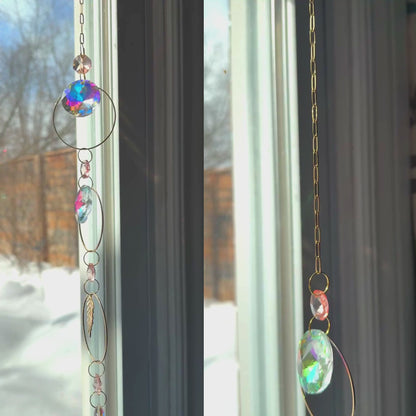 Cotton Candy Prism Suncatcher