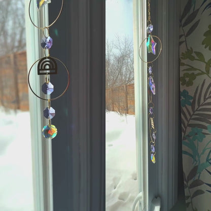 Lilac Sparkle Prism Suncatcher